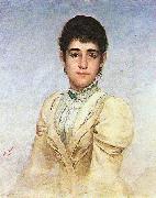 Almeida Junior Portrait of Joana Liberal da Cunha Spain oil painting artist